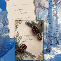 Bodas de Invierno Piñas Agujas de Pino