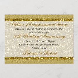 Invitación Bodas de Oro 50 Aniversario de Bodas de Oro