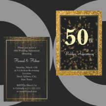 Bodas de Oro 50 Aniversario Elegante 