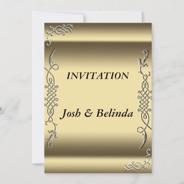 Invitación bodas de oro Invitación de boda (Anverso)