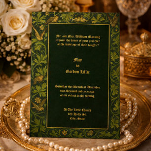 Invitación Bodas De Palomas En Vid Floral
