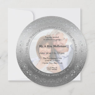 Invitación Bodas de plata 25º aniversario de boda