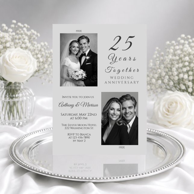 Invitación Bodas de Plata 25 Años Juntos (Subido por el creador)