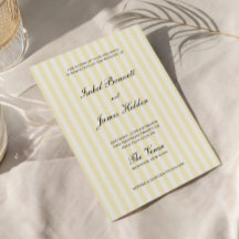 Bodas de Rayas Amarillas Suaves