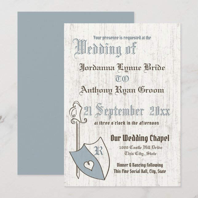 Invitación Bodas de Renacimiento (Anverso / Reverso)