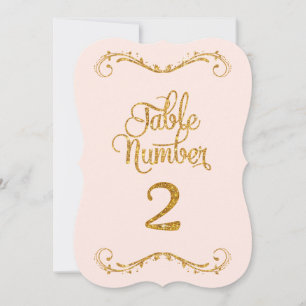 Invitación Bodas de tabla número 2 del Purpurina de guiones d