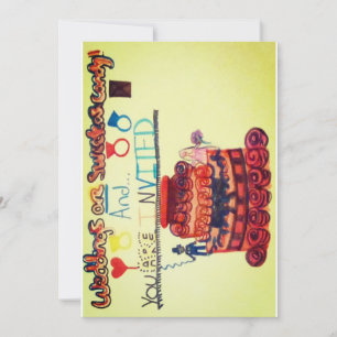 Invitación ¡bodas dulces como caramelos y estás invitado!