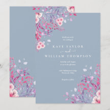 Bodas Florales de Flores Silvestres Azules Polvori