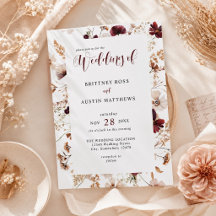 Bodas Florales de Flores Silvestres de Otoño 