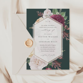Invitación Bodas Florales Vintage Blooms
