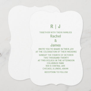 Invitación Bodas Personalizadas con Iniciales de Monograma Bl