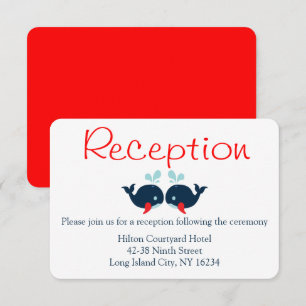 Invitación Bodas Rojas de Ballenas de la Marina Náutica Recep