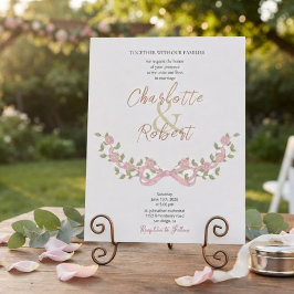 Invitación Bodas románticas alrededor de Crest Botánico