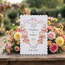 Invitación Bodas románticas alrededor de Crest Botánico