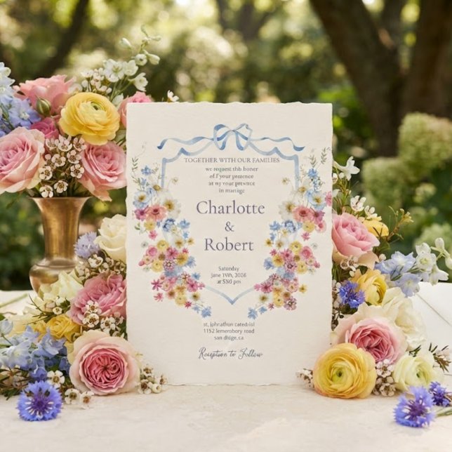 Invitación Bodas Románticas en Torno a Crest Botánico (Subido por el creador)