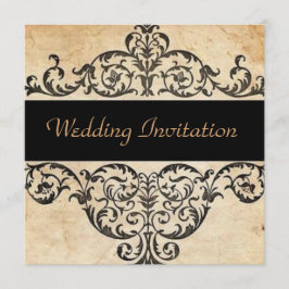 Invitación Bodas rústicas country western salón de bodas