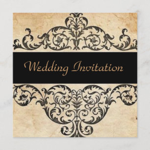 Invitación Bodas rústicas country western salón de bodas