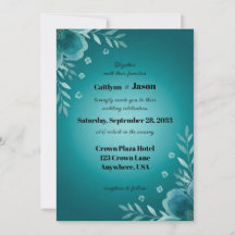 Bodas Teal Whisper Blooms