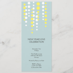 Invitación Bodega de champán, fiesta de moda moderna y azul