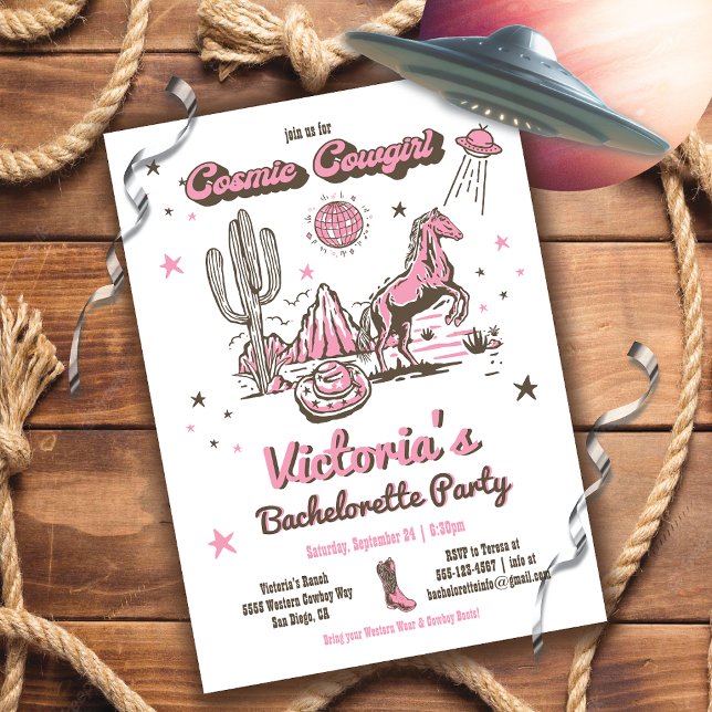 Invitación Bodega espacial cósmica Feria de Bachelorritas Occ (Subido por el creador)