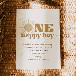 Invitación BODHI Un niño feliz primer viaje alrededor del cum