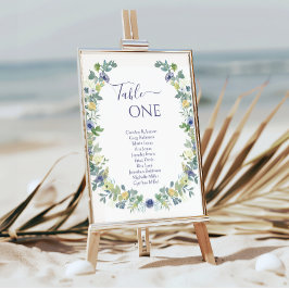 Invitación Bohemia bohemiana de flores azul amarilla