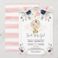 Bohemia Dreamcatcher Navy Rubor Gold Baby Shower
