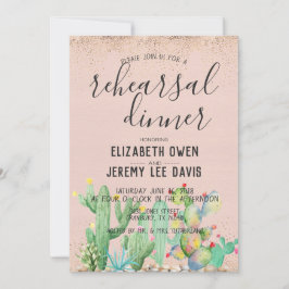 Invitación Bohemia Glam Fiesta Boda Cena