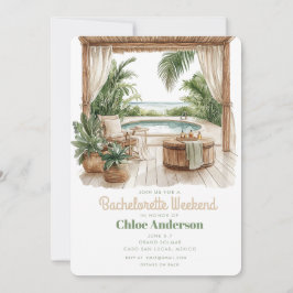 Invitación Bohemian Bachelorette | Itinerario de 4 días