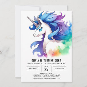 Invitación Bohemian Online Horse Cumpleaños