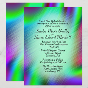 Invitación bohemias de bodas de diseño de 6,5" x 8