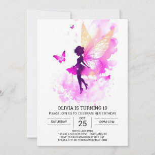 Invitación Bohemias Imprimibles Fairy Birday