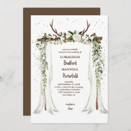 Invitación Bohemio ruso | Boho Canopy Boda