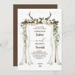 Invitación Bohemio ruso | Boho Canopy Boda