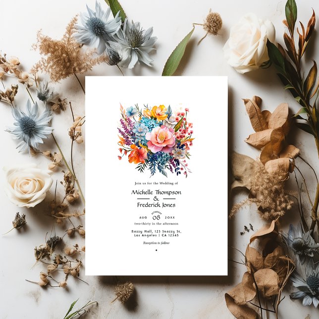 Invitación Bohemio y Boda floral terrestre (Subido por el creador)
