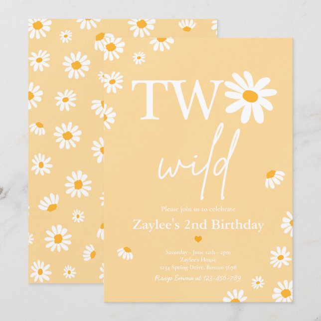 Invitación Bohmian Bohmian, la fiesta de cumpleaños de Daisy (Anverso / Reverso)