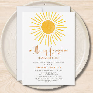 Invitación Boho A Little Ray of Sunshine Baby Shower