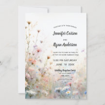 Boho Acuarela Flor Silvestre Floral Personalizado