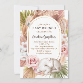 Invitación Boho Animal Baby Brunch