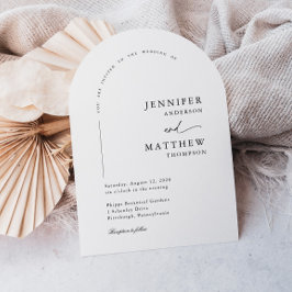 Invitación Boho Arch Simple Boda