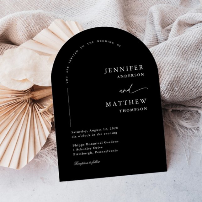 Invitación Boho Arch Simple Boda (Subido por el creador)