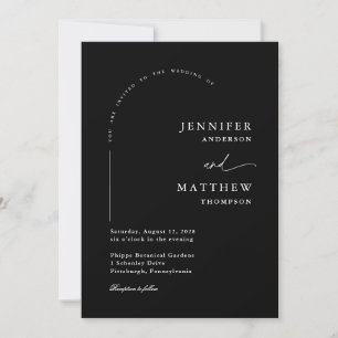 Invitación Boho Arch Simple Boda