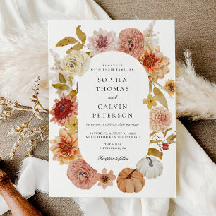 Invitación Boho Autumn Boda
