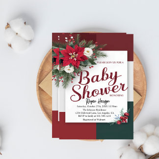 Invitación BOHO Autumn Chica Floral Baby Shower