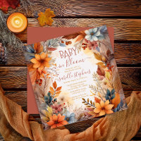 Boho Baby en Floración Marco Floral de Otoño Baby
