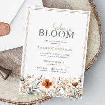 Boho Baby In Bloom Fresdflower Baby Shower