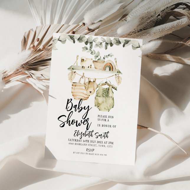 Invitación Boho Baby Shower (Subido por el creador)