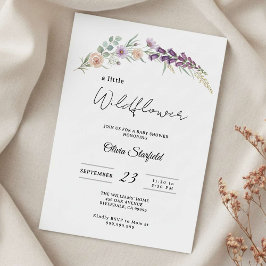 Invitación boho baby shower invitation floral baby shower 