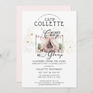 Invitación Boho Bachelorette Glamping Fiesta Bajo Las Estrell
