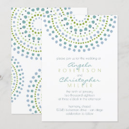 Invitación Boho Bali Green Jewels Boda